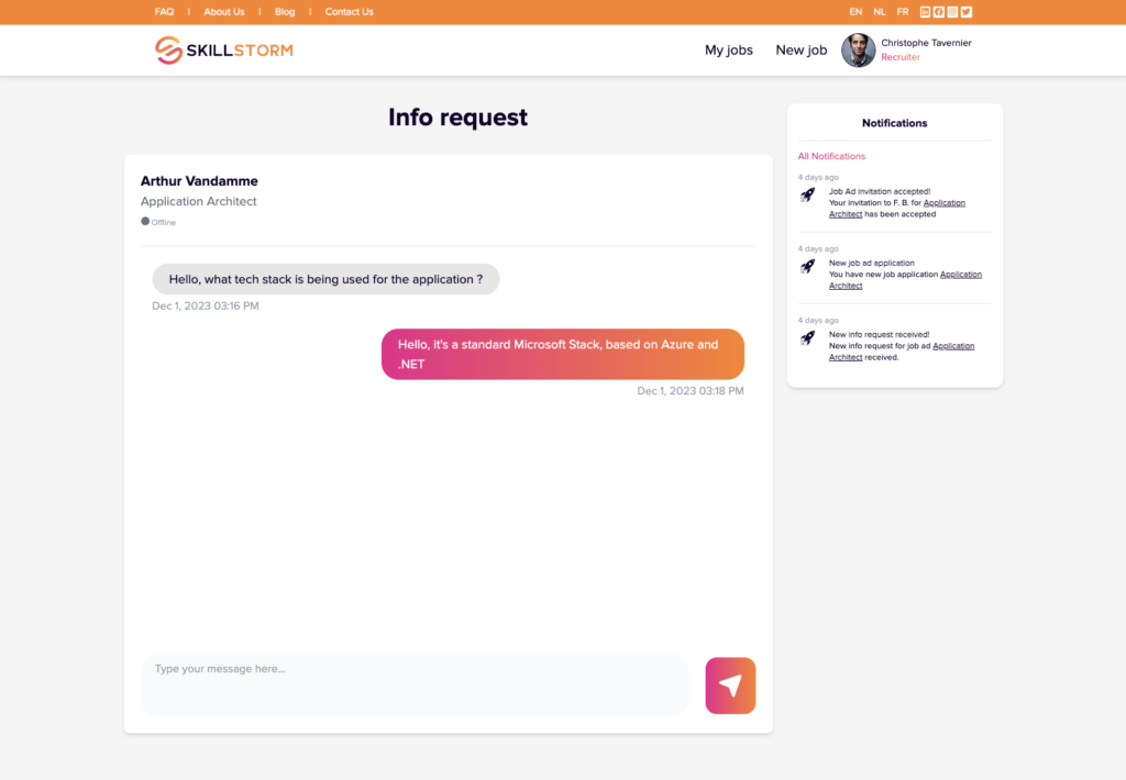 Hello Recruiter - SkillStorm.jobs